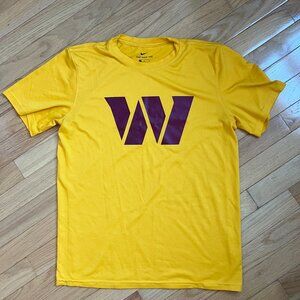 Nike NFL Washington Commanders (Redskins) Shirt - M - Gold and Burgundy